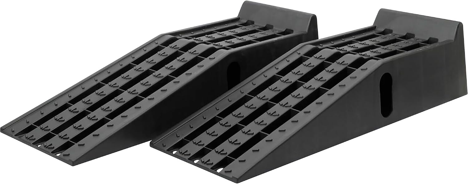 Ironton Poly Car Ramp Set, 12,000-Lb. GVW, 35.5in.L x 12in.W, 2-Pc.