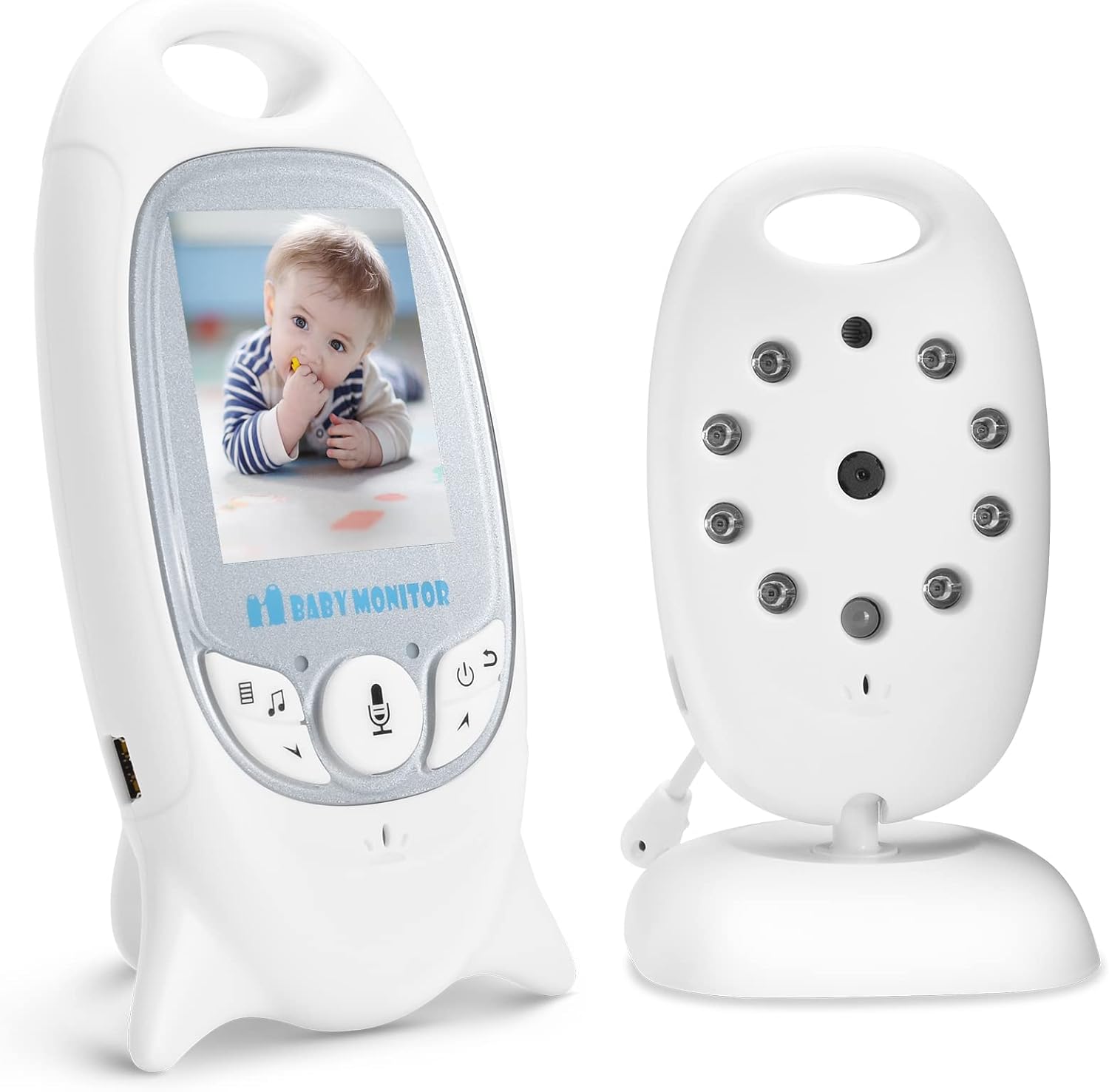 MYPIN Baby Monitor, 2.0" LCD Screen Video Baby Monitors with Camera and Night Vision Baby Camera Monitor Two-Way Talk Lullaby