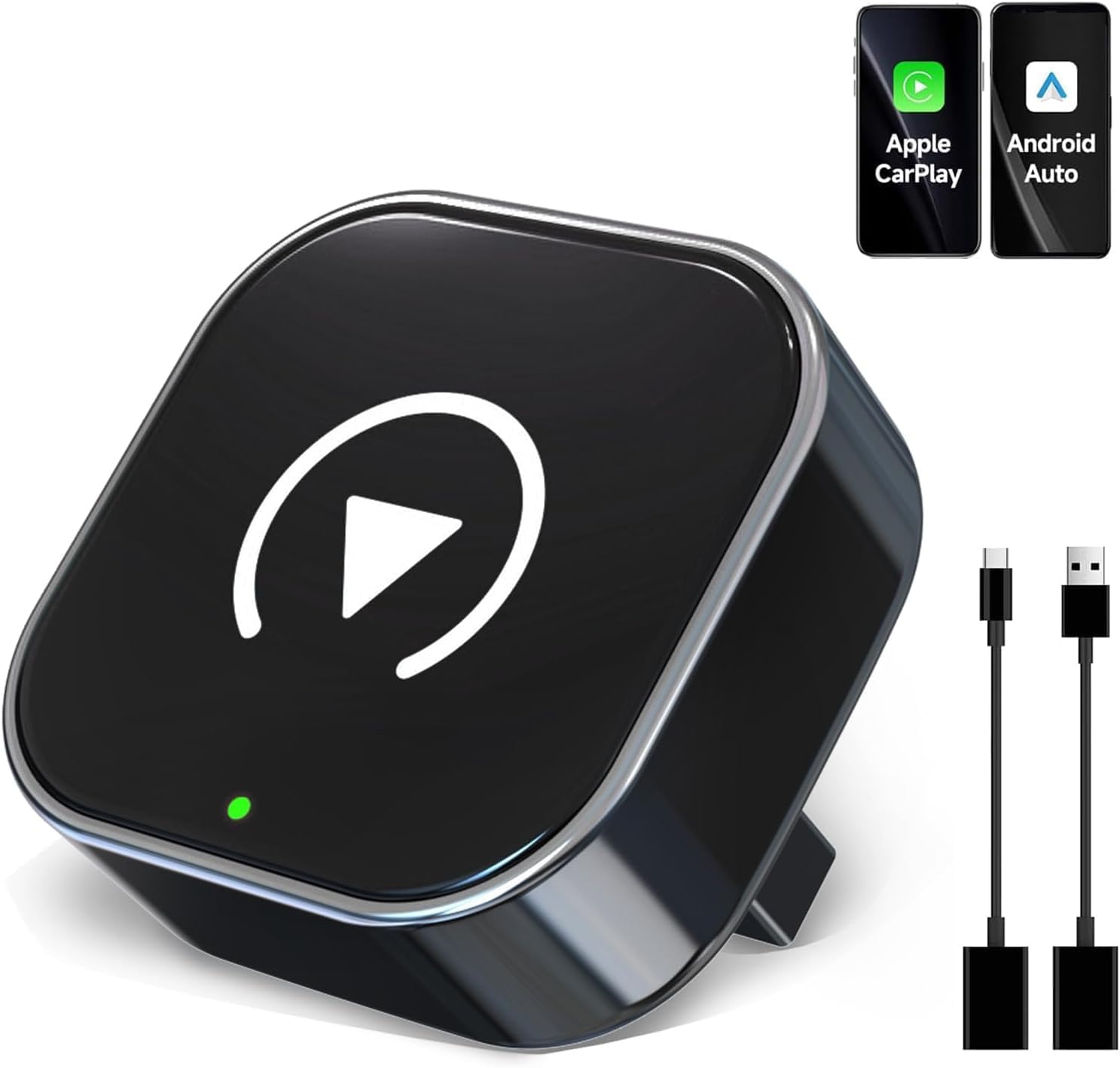 2026 Upgraded Wireless CarPlay Adapter,Effortlessly Convert Wired to Wireless CarPlay,Suitable for cars with carplay,Compatible with iPhone iOS 10+ & Android Auto,Mini&Stable Car Play Wireless Adapter