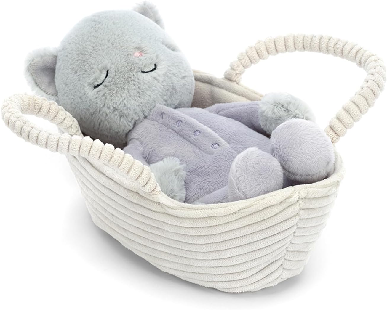 Jellycat Rock-a-Bye Kitten Stuffed Animal, 8 inches - Cats & Kittens Plush Toy - Classic Children's Gift