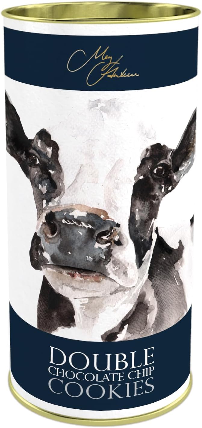Meg Hawkins - The Cow, Double Chocolate Chip Cookies, Luxuriously Rich, 160 g Drum