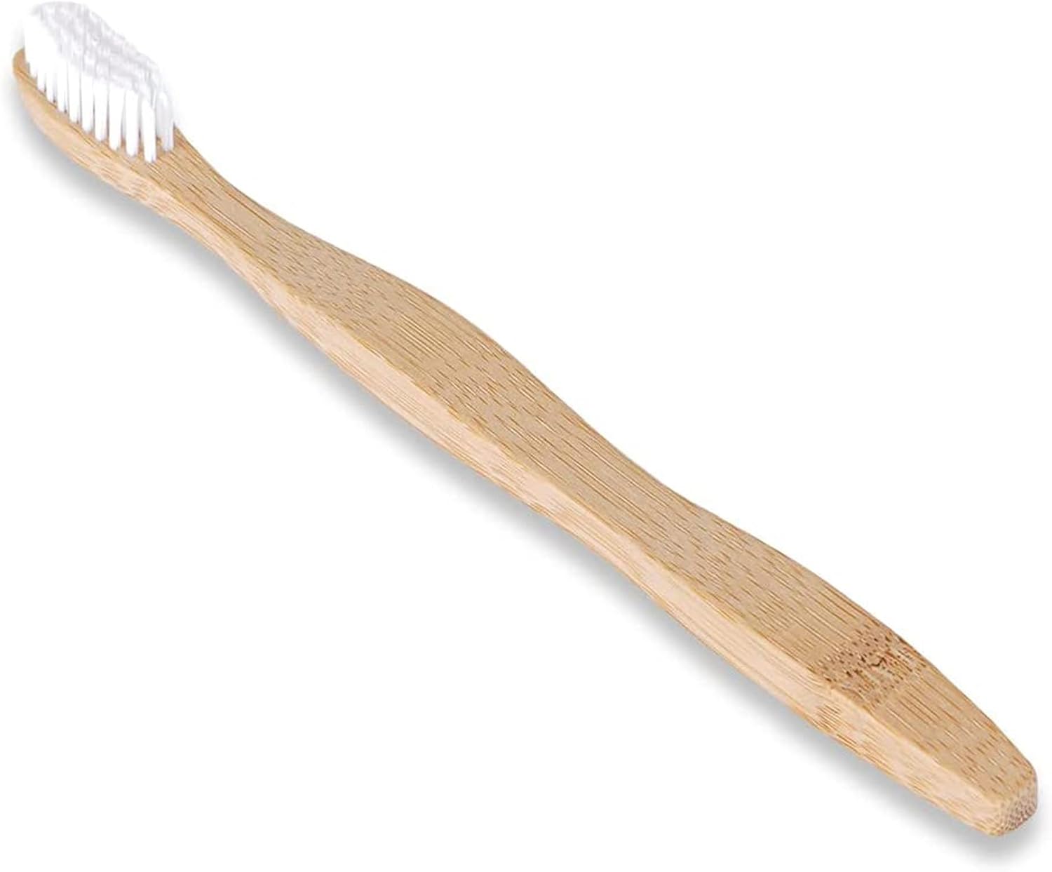 Bamboo Toothbrush (19x1.6x1.5 cm) | Stylish and Sustainable Hard Brush for Adults | Sturdy and Effective Firm with Eco Label