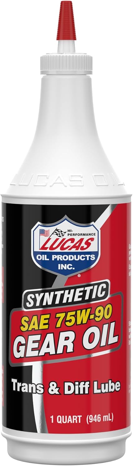 Lucas Oil 10047 SAE 75W-90 Synthetic Gear Oil/Transmission and Differential Lube - 1 Quart
