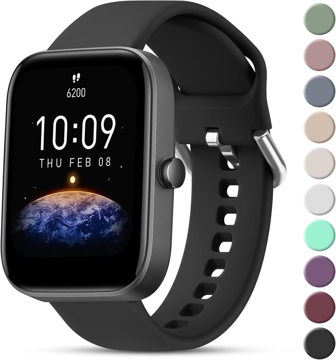 Vanjua Bands for Amazfit - Bip Bands & GTS Straps, 20mm Quick Release Soft Silicone Strap