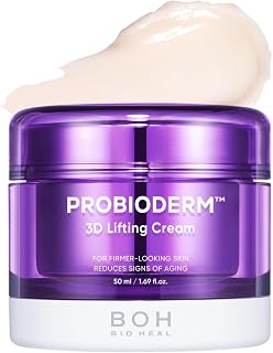 Probioderm 3D Lifting Cream 1.7 fl oz | Advanced Korean Anti-Aging Probiotic Night Moisturizer with 17-Peptide Complex & Patented Probioderm for Fine Lines and Wrinkles on Face and Neck