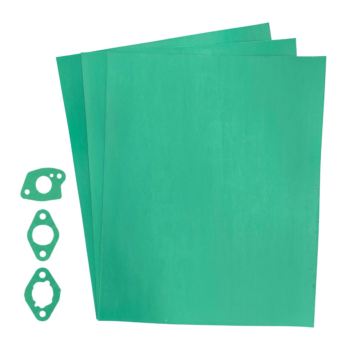 Gasket Making Material Paper Sheet High Temp Pressure Chemical Grade for Gasoline Diesel Oil Air Compressor DIY Rebuild Sealing (3014, 3 Pcs, Green, Non Asbestos)