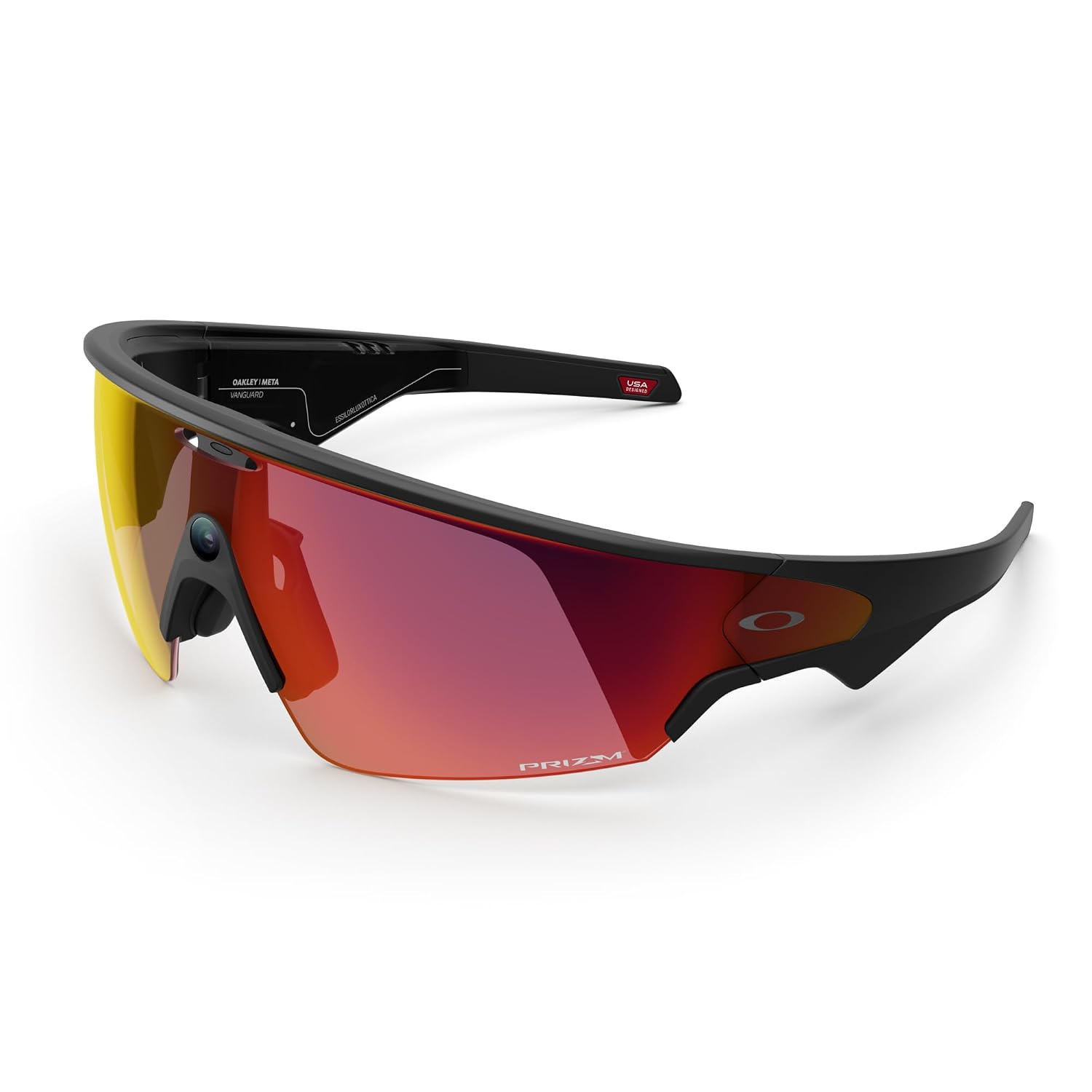 Meta Oakley Vanguard Smart AI Glasses Black, Prizm Transitions Ember