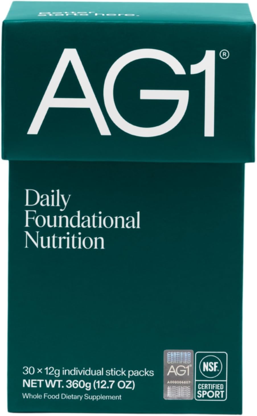 AG1 Athletic Greens Superfood and Probiotic, 75 Vitamins, Travel Pack 30ct | Multivitamin for Men & Women, Gluten Free, Vegan, 75 Vitamins, Classic Formula, Includes Digestive Enzymes and Adaptogens