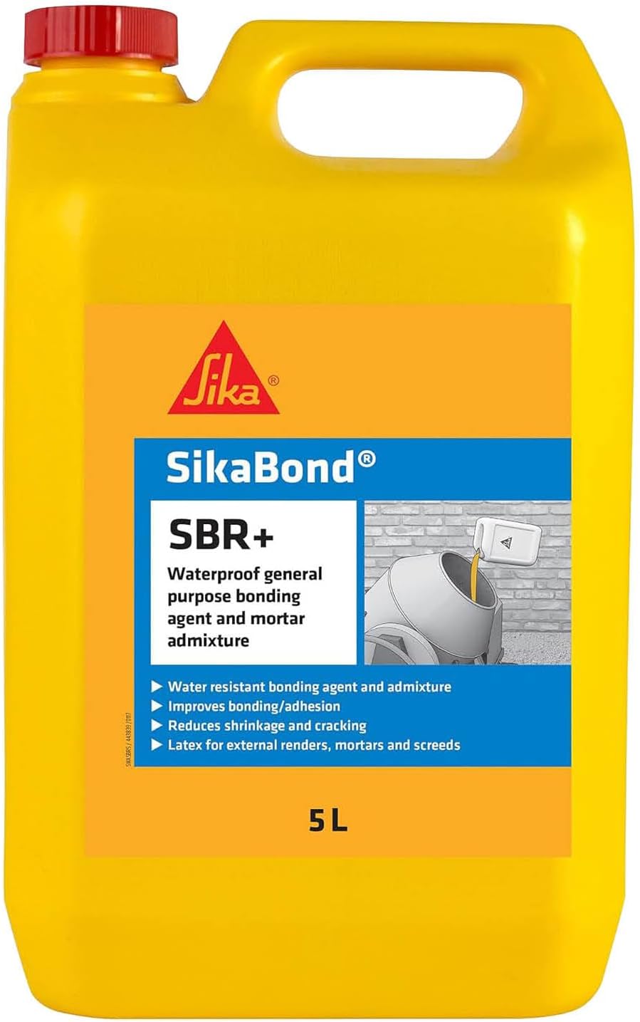 Sika SikaBond SBR+ Waterproof General Purpose Bonding Agent and Mortar Admixture – Water Resistant – Clear – 5 Litre