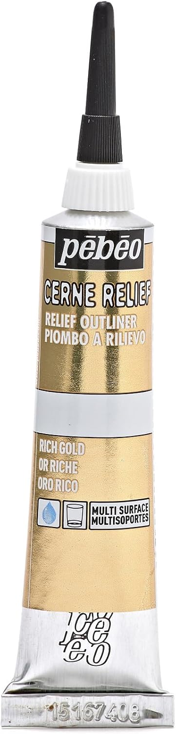 PEBEO INC Watercolour 773120 PEBEO CERNE RELIEF RICH GOLD, One Size