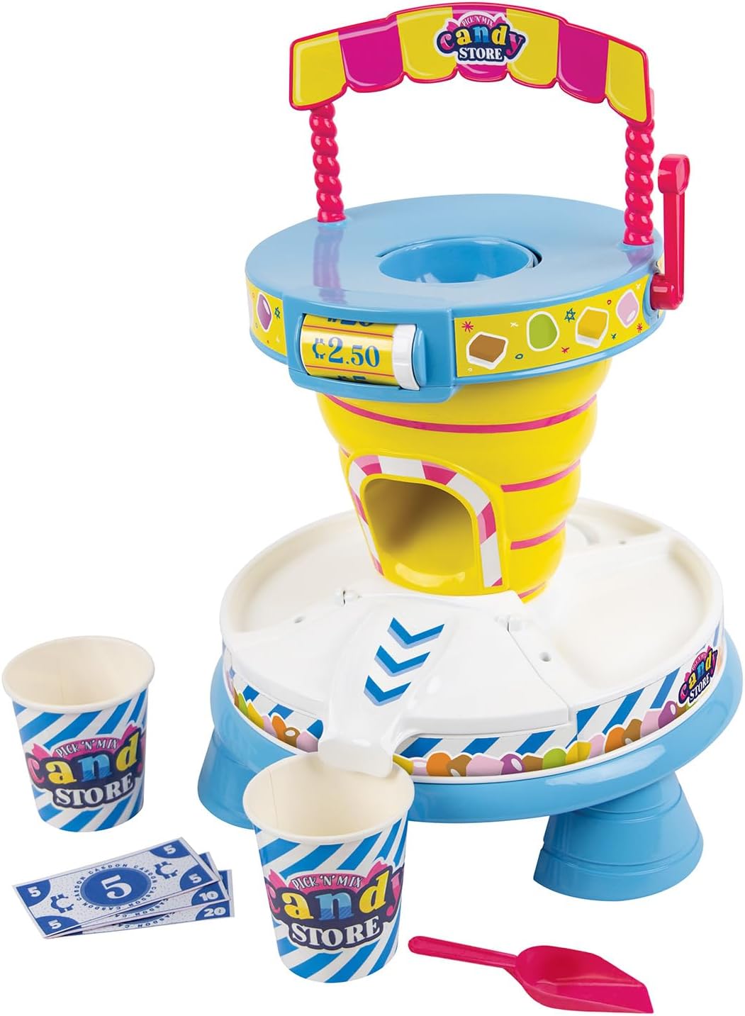 Casdon Pick & Mix Candy Store (No Candy) | Candy Shop Role-Play for Kids 3+ | Includes Rotating Price Wheel | Perfect for Imaginative Play!