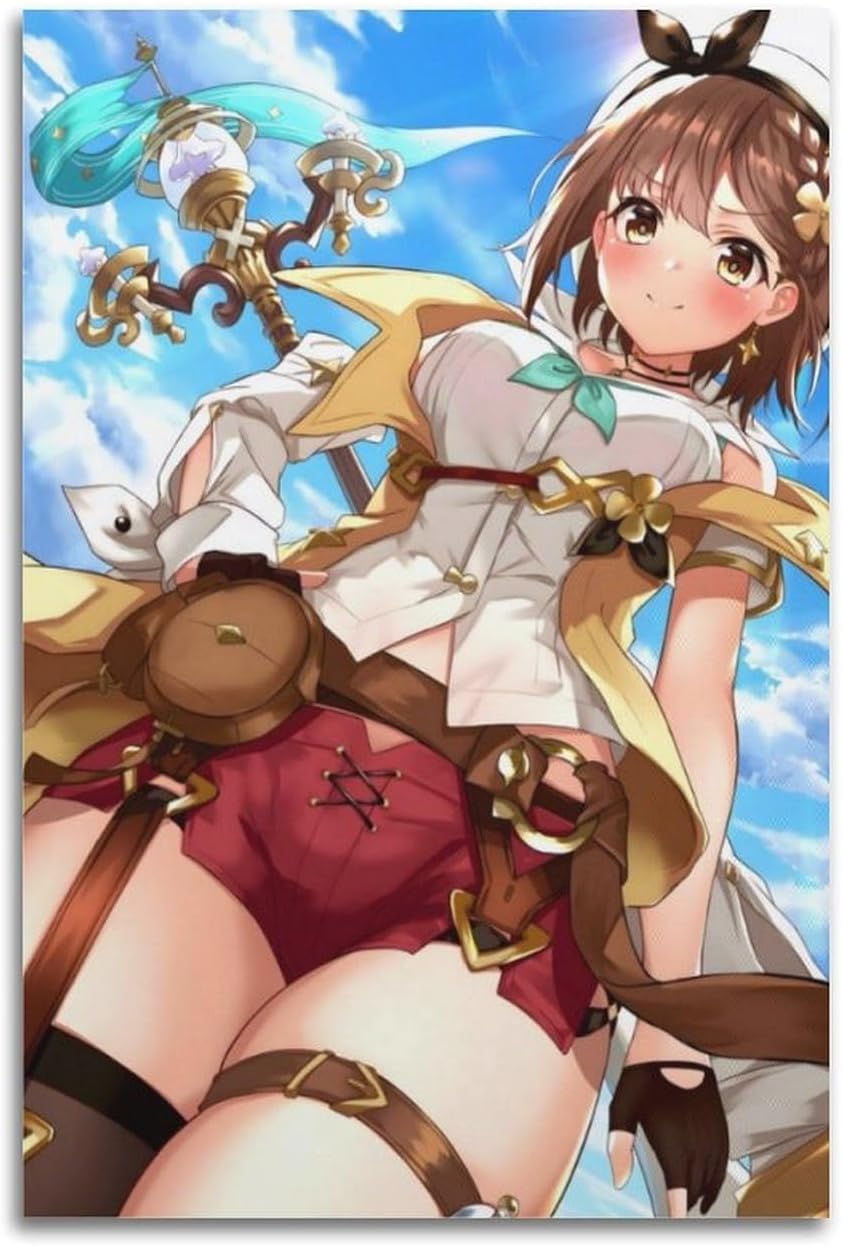 JNVYNL Game Atelier Ryza's Alchemy 7 Poster Decorative Painting Canvas Wall Posters And Art Picture Print Modern Family Bedroom Decor Posters 08x12inch(20x30cm)