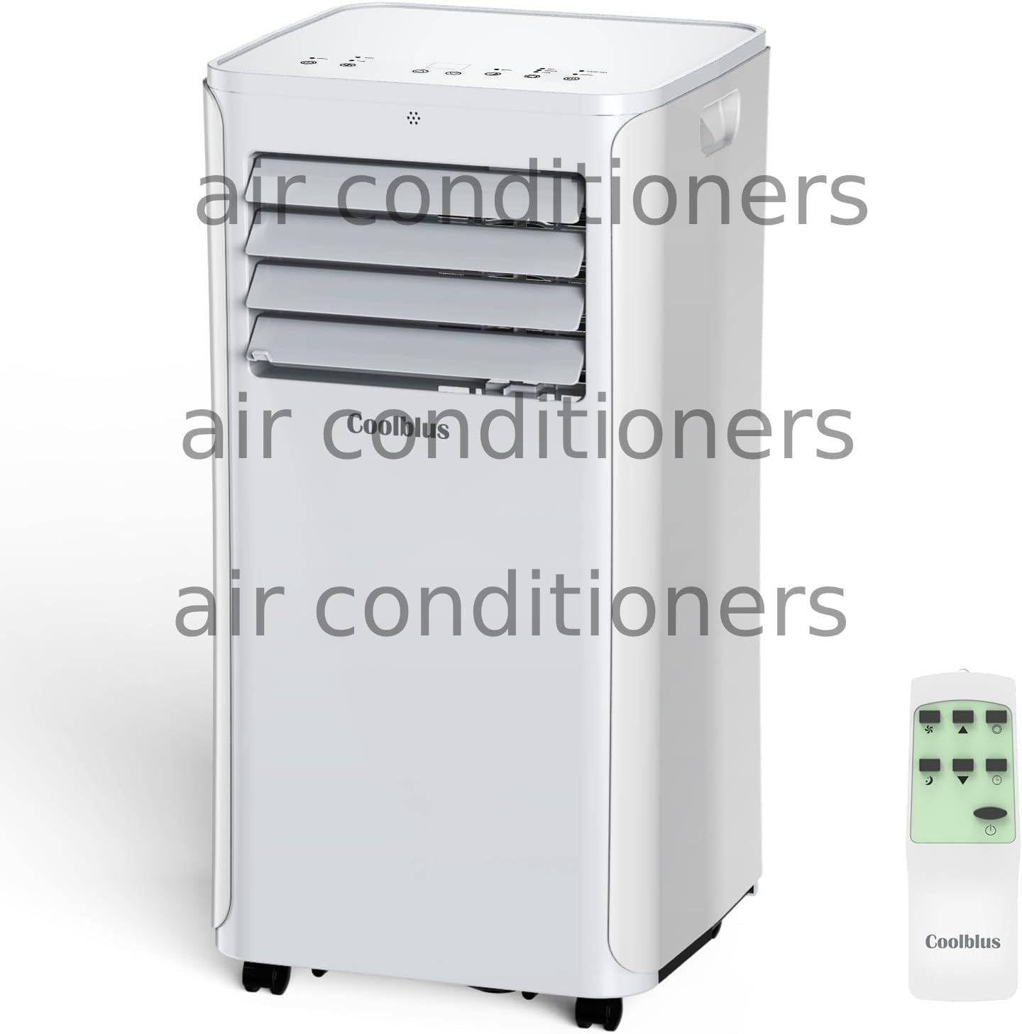 Coolblus portable air conditioner,7800 BTU portable ac unit up to 550 Sq,3 IN 1 with Remote Control,White