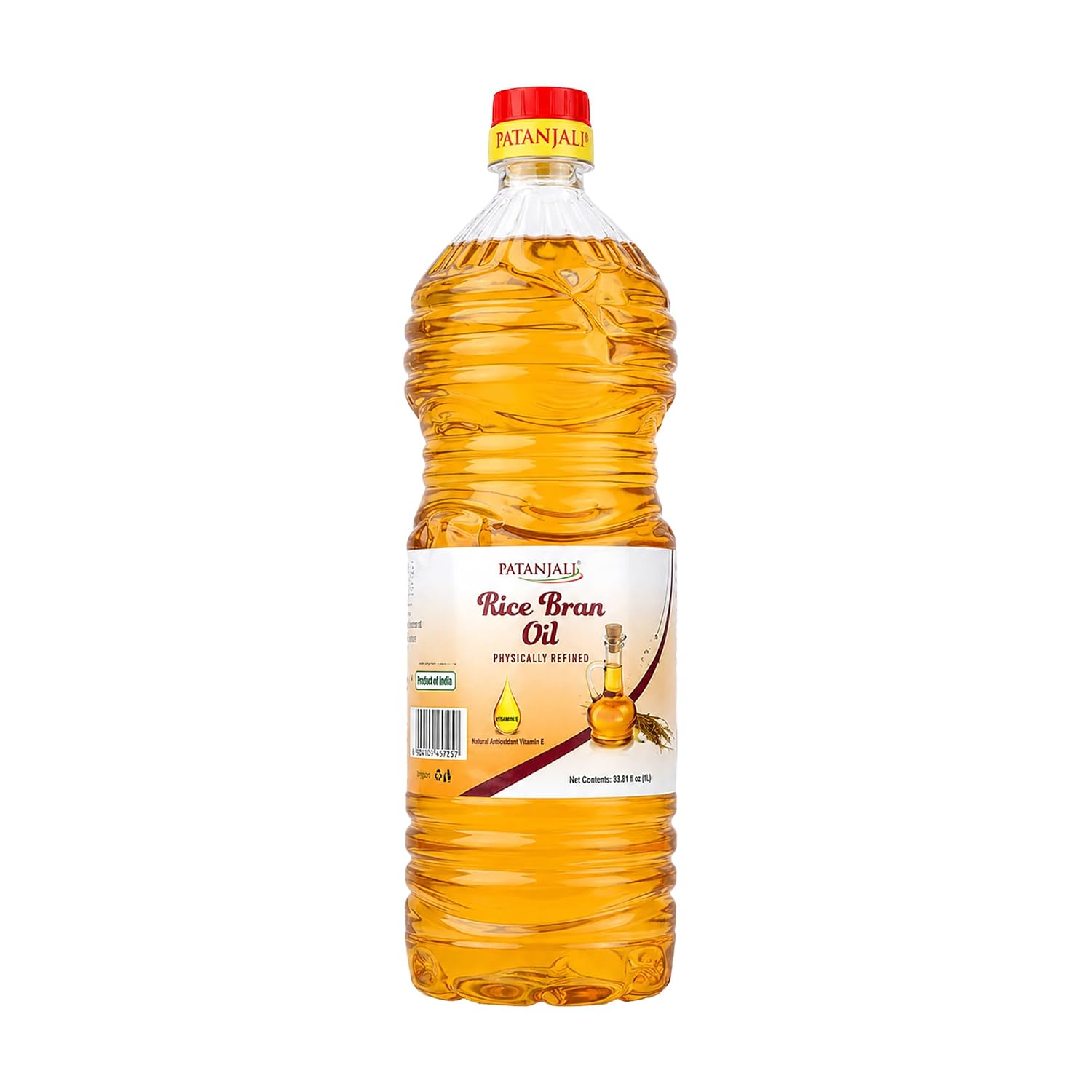 Patanjali Rice Bran Oil, 1 Litre (33.82 fl oz)