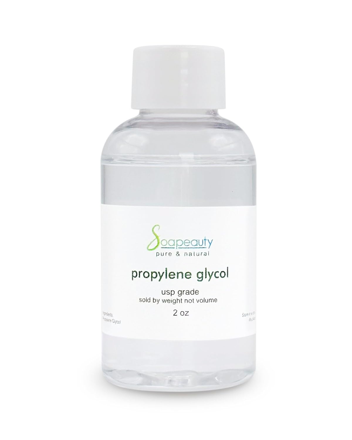 Soapeauty Propylene Glycol USP Grade 99.9% Pure | Non-GMO | for Skincare, Soap Making & DIY Formulations | 2 oz