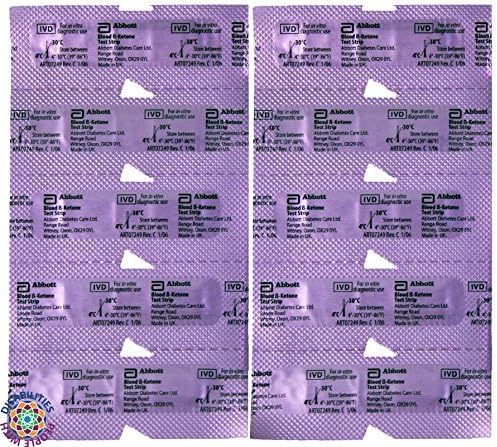 Precision Xtra Blood Ketone Test Strips, Unboxed, Sealed, 50 Test Strips, Exp: 10/2018+