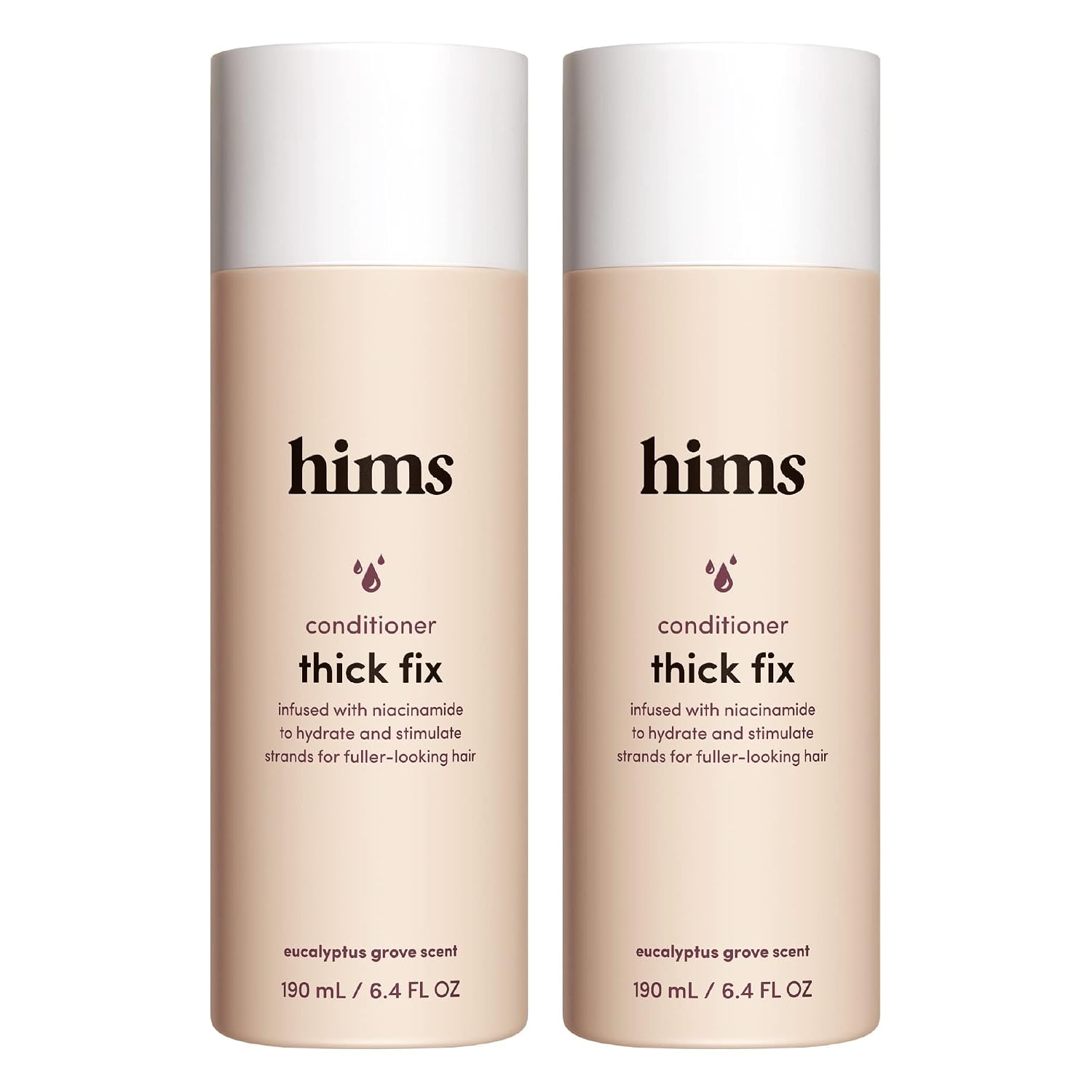 hims Thick Fix Conditioner - Hair Loss Conditioner With Niacinamide - Supports Hair Growth Treatment - Fresh Eucalyptus Grove, 2 pack, 6.4oz