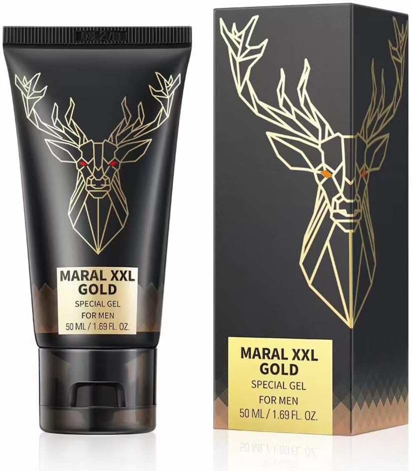 Male Enhancement Cream for Men, Body Gel for Private Part, Men's Re-Vitalize Enlargement Cream, Enhance Size and Performance – Get Bigger Thicker and Stronger (Maral XXL Gold)
