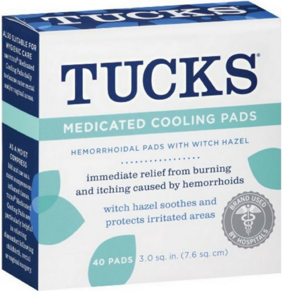 Tucks Pads 40ct Size 40ct Tucks Medicated Pads