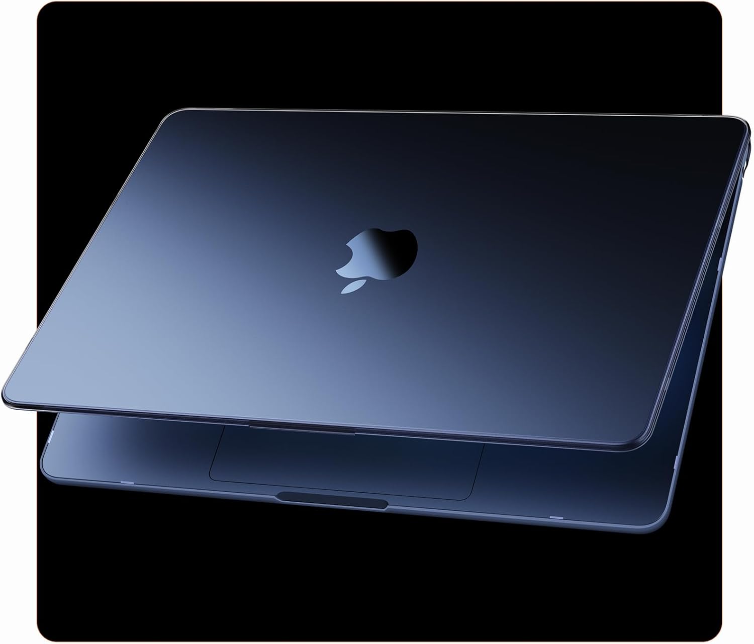 Compatible for MacBook Air 15 inch Case M4 M3 M2 2025 2024 2023 [100% Match Official Color] [Ultra Thin Armor] Protective Hard Shell Matte Cover for Laptop A3241 A3114 A2941 - Midnight Clear