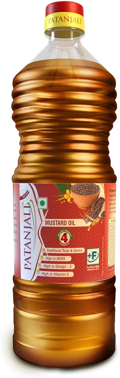 Patanjali Kachi Ghani Mustard Oil, 1 ltr