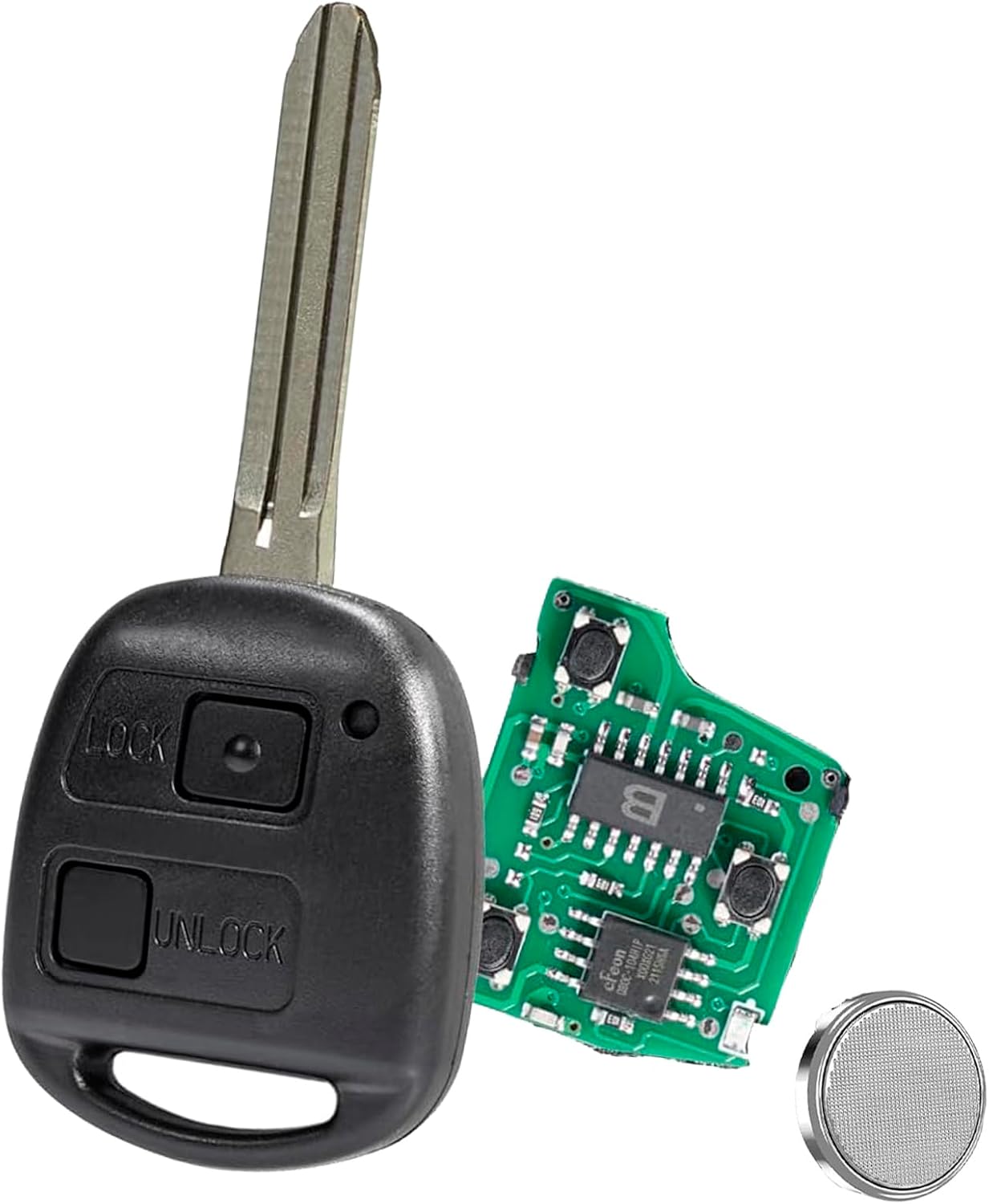 433MHZ 2 Buttons Rav4 Key Fob For Toyota Yaris Avensis Celica Alarm Corolla Key P/N:50171 ID67Chip