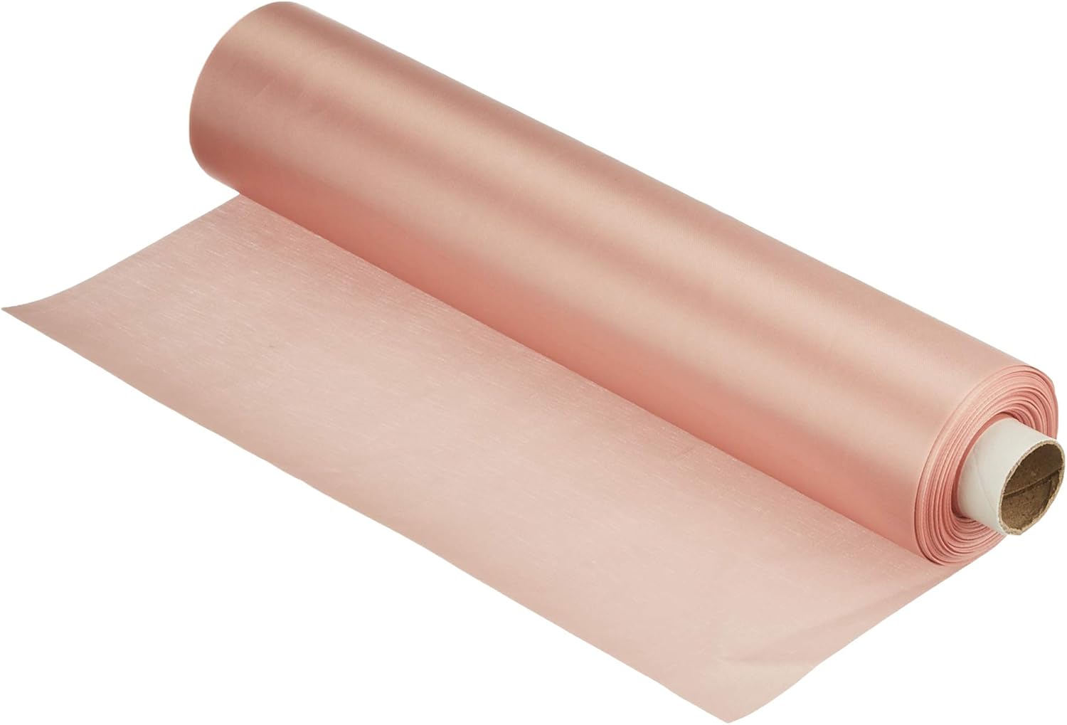 OakTree 023182 Satin Fabric, Rose Gold, 29 cm x 20 m