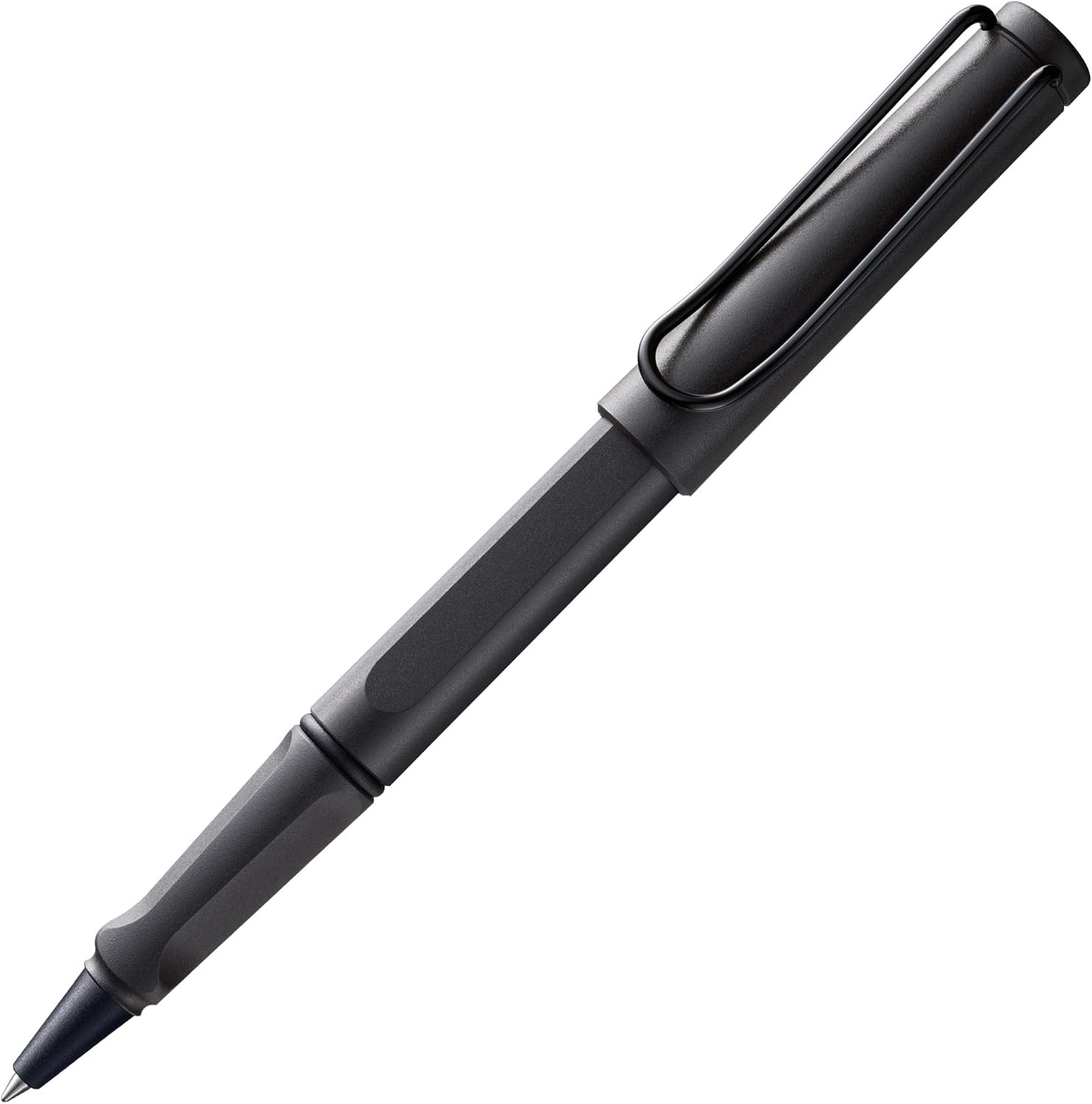 LAMY safari umbra - Rollerball Pen with ergonomic grip & line width M - for pleasant long writing - made of robust ASA plastic - including rollerball refill LAMY M 63 in black