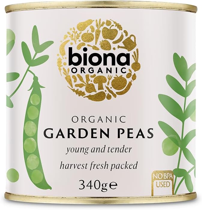 Biona Garden Peas Organic, 340g