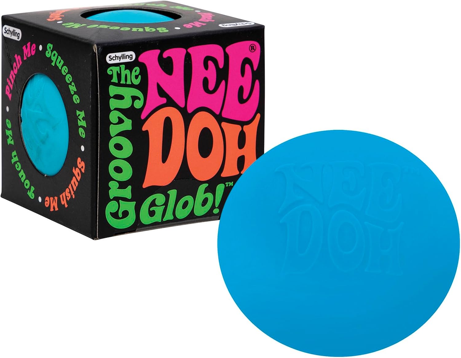 Schylling NeeDoh Groovy Glob - Blue (Pack of 1)