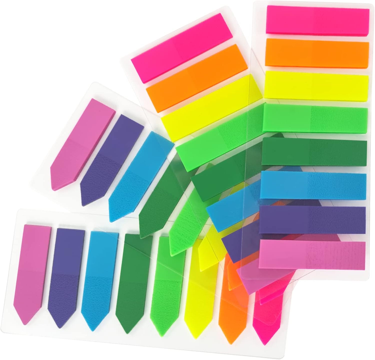 OWLKELA 800pcs Sticky Tabs, 8 Colour Index Tabs, Translucent Tape Flags for Page Marking, Writable Sticky Notes for School and Office Supplies