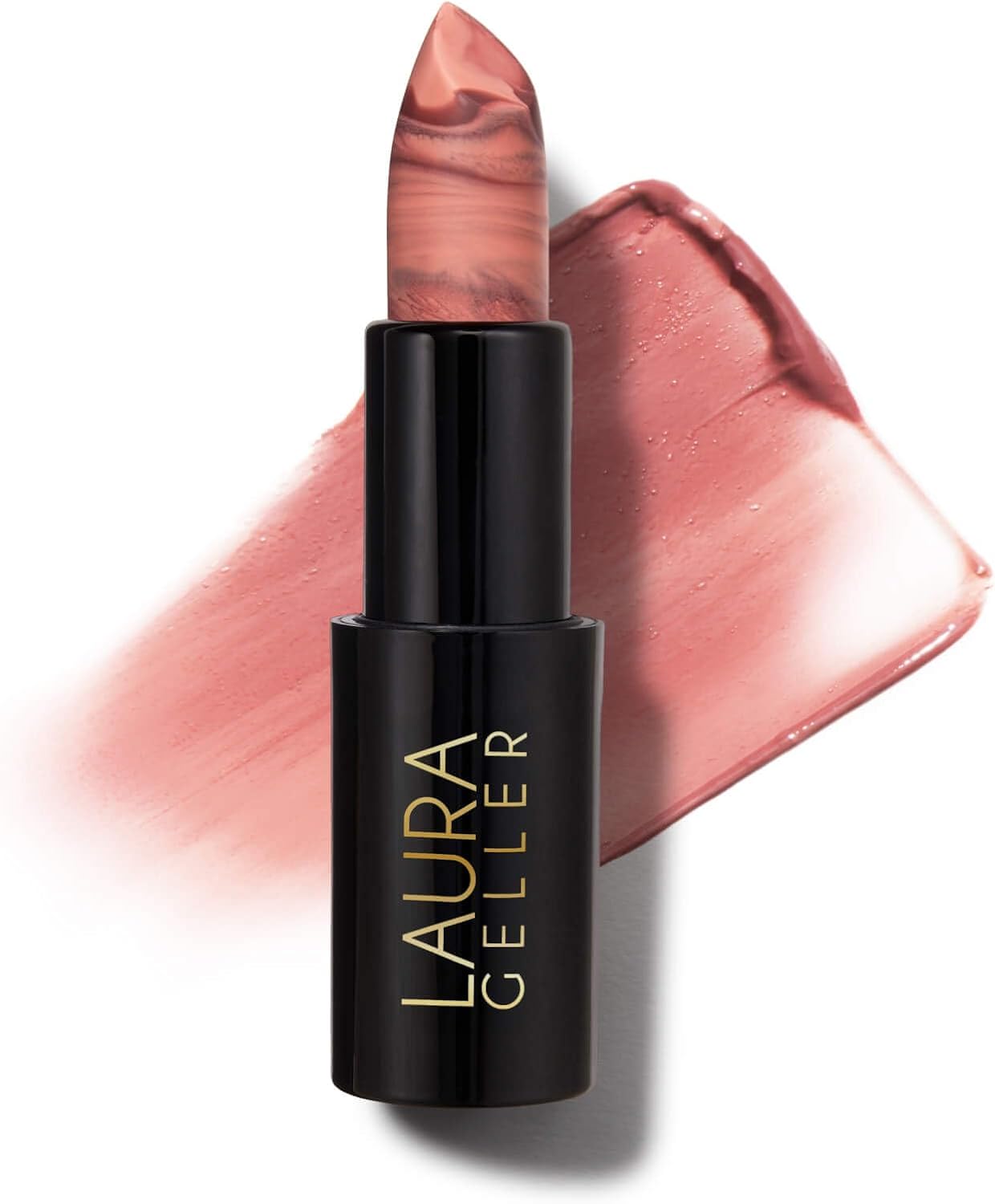 LAURA GELLER NEW YORK Italian Marble Sheer Lipstick - Honey Bun - Hydrating & Lightweight - Vitamin E & Caster Seed Oil - Cream Finish
