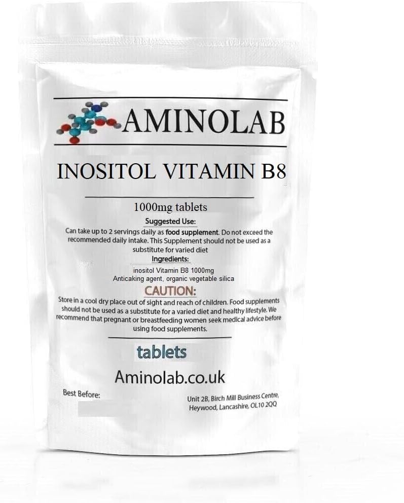 Aminolab - Inositol Vitamin B8 1000mg 365 Tablets