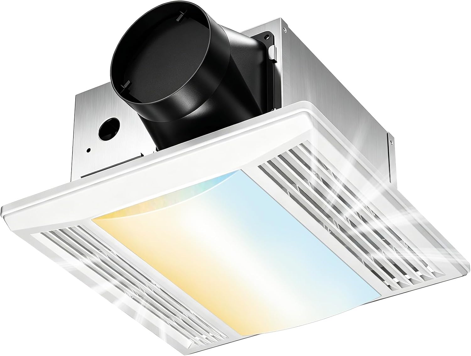 Amico Bathroom Exhaust Fan with LED Light, 80 CFM, 0.9 Sones, 90 CRI, White
