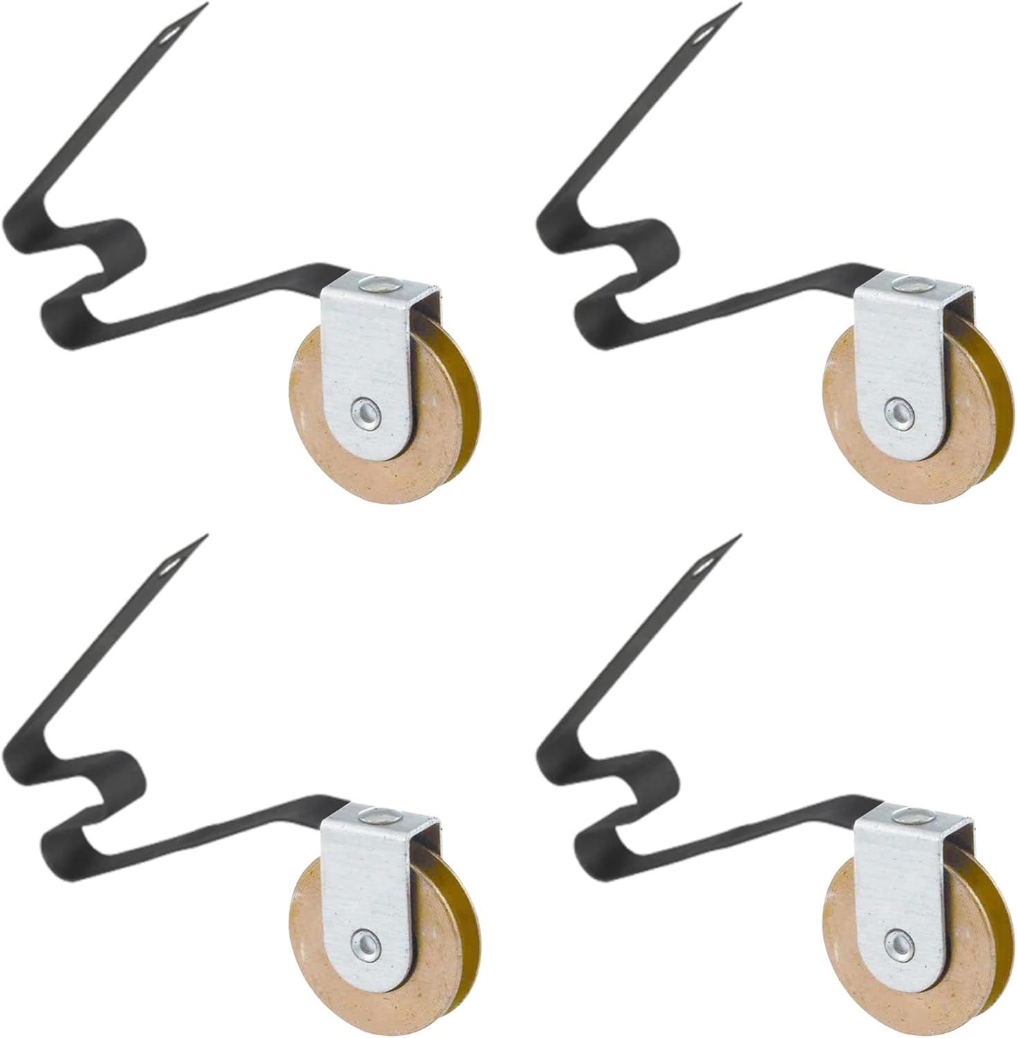 4 Pack Sliding Screen Door Tension Spring Fits for M-Shaped Rollers, Replaces B 512, B 513, and B 746 Used on Both Top and Bottom, 1" Concaved Steel Ball Bearing