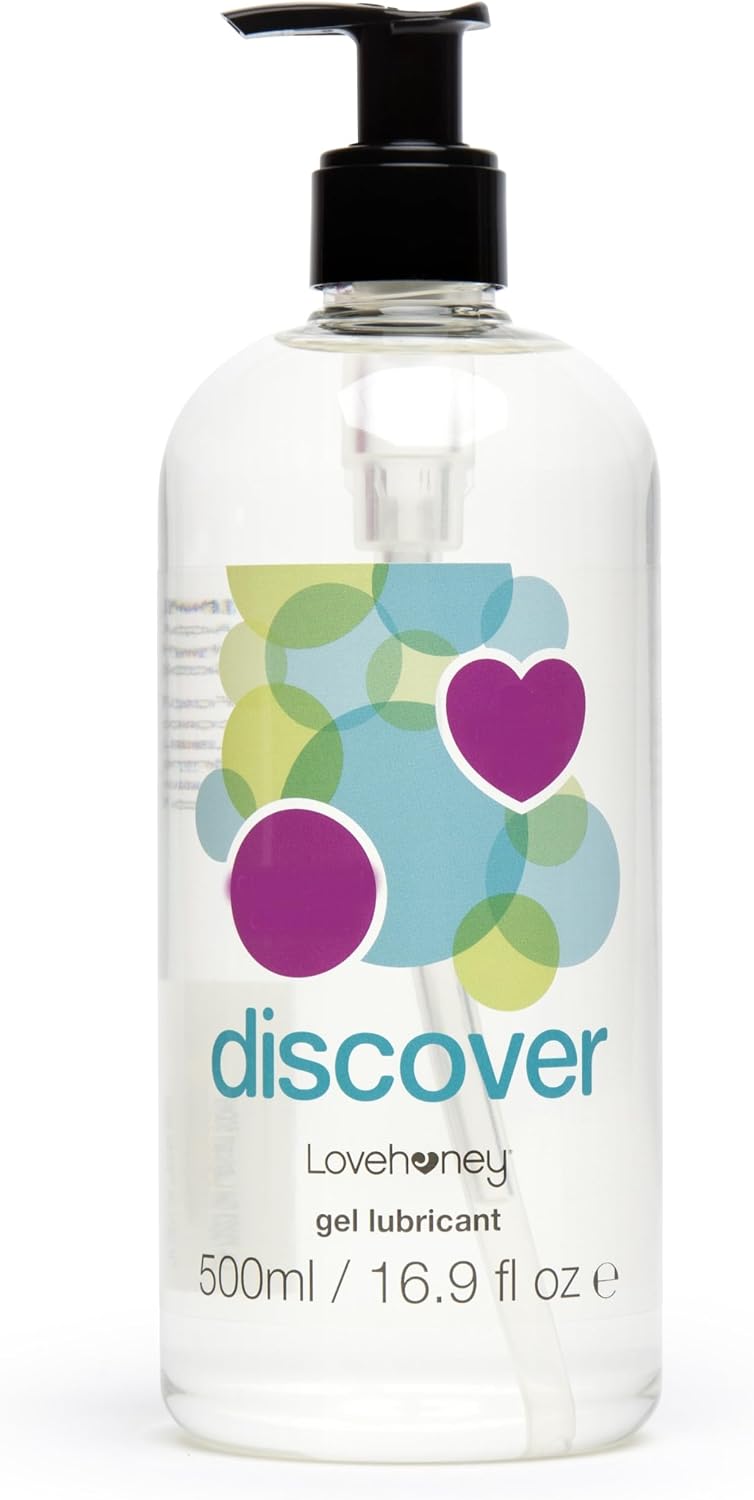 Lovehoney Discover Water Based Lube - Extra Thick Gel Lube - 500ml
