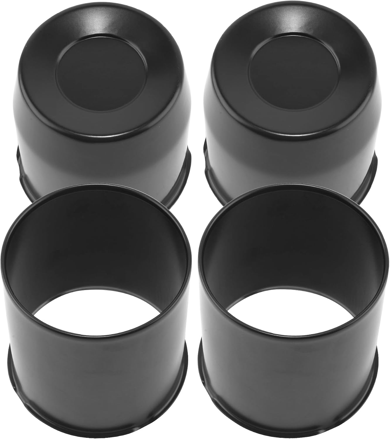 4Pcs 4.25" OD Open ＆ Concave Bundle Trailer Wheel Center Caps