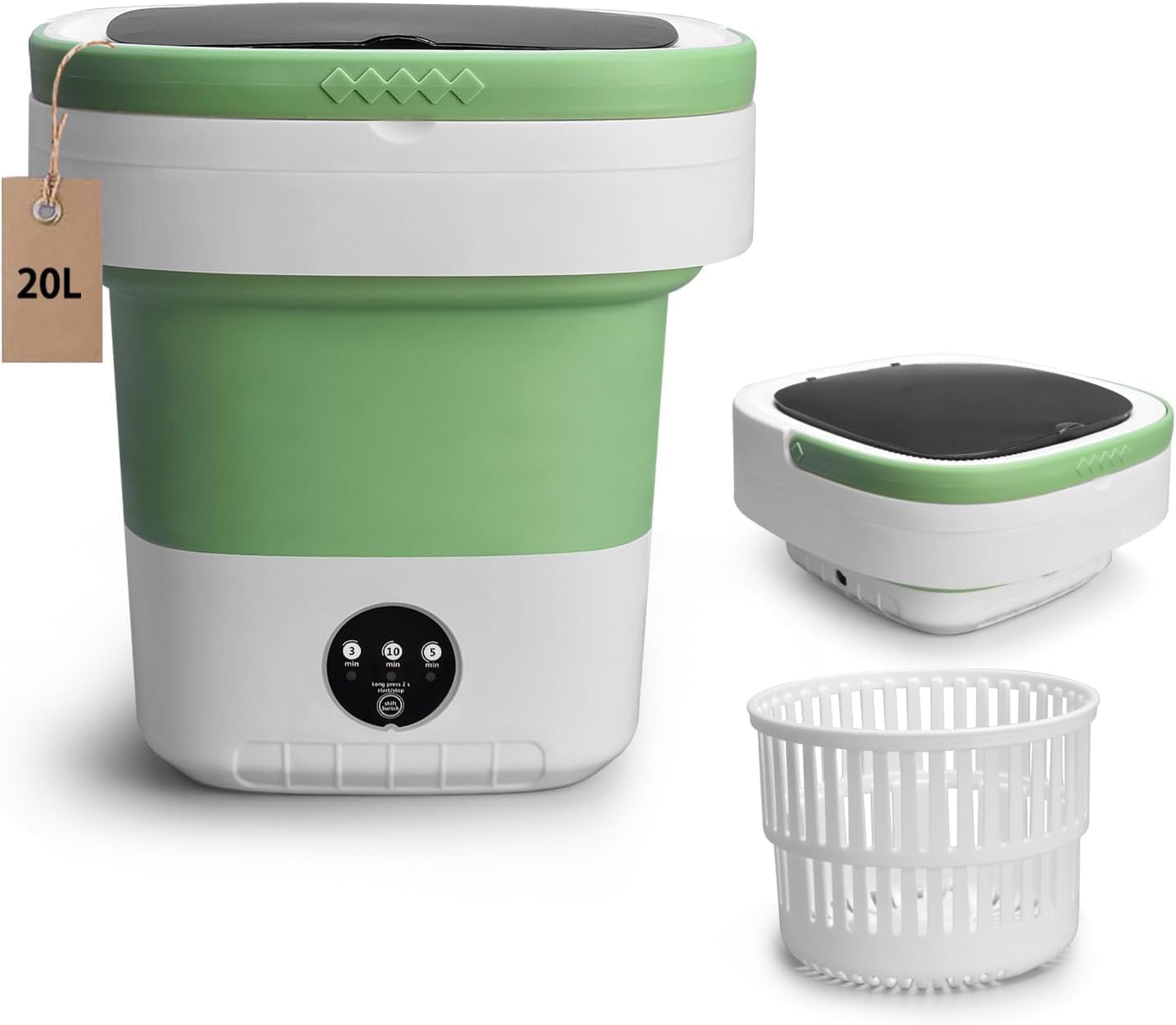 Portable Washing Machine, 20L Practical & Smart Washer