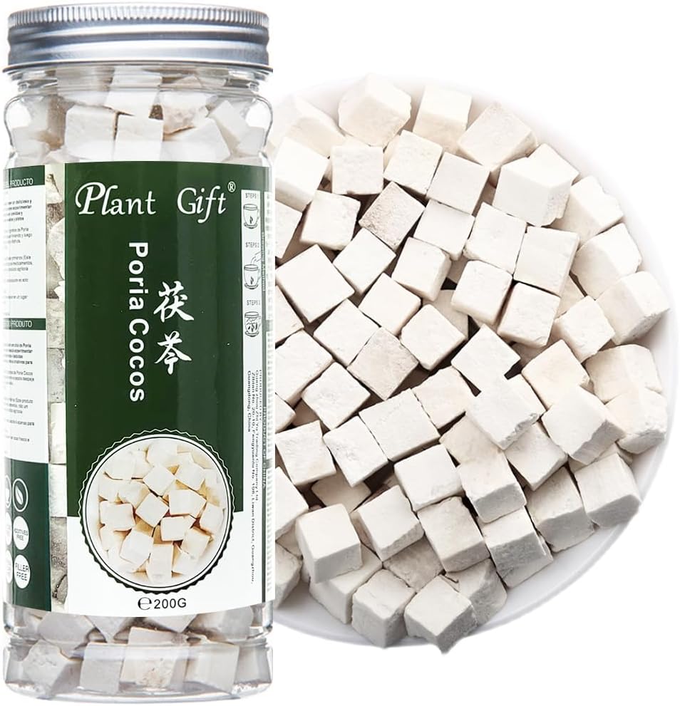 Plant Gift PlantGift Poria Cocos 7.05oz 100% Natural Poria Fu Ling, Medicinal China Herb, Dried Bulk, 200.0 grams, 1.0 gram