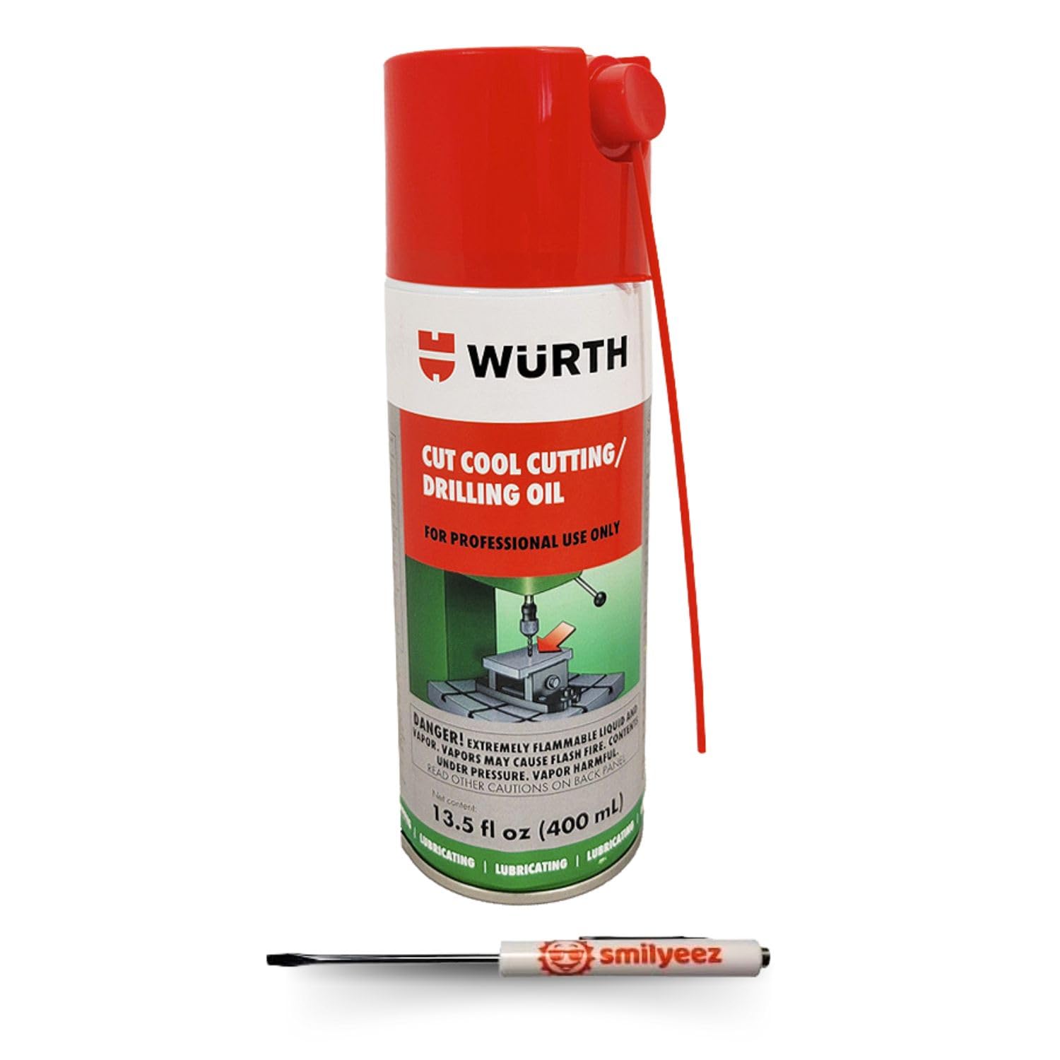Smilyeez Listing for Wurth Cut Cool Cutting and Drilling Oil (13.5 oz) with a Pocket Screwdriver