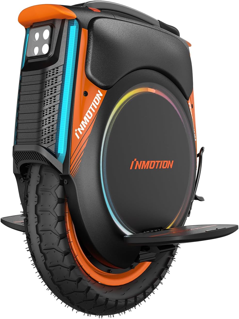 Inmotion Electric Unicycle for Adults 16 Inch Self-Balancing One Wheel EUC, Portable Monowheel for Urban Commuting (V12 Pro)