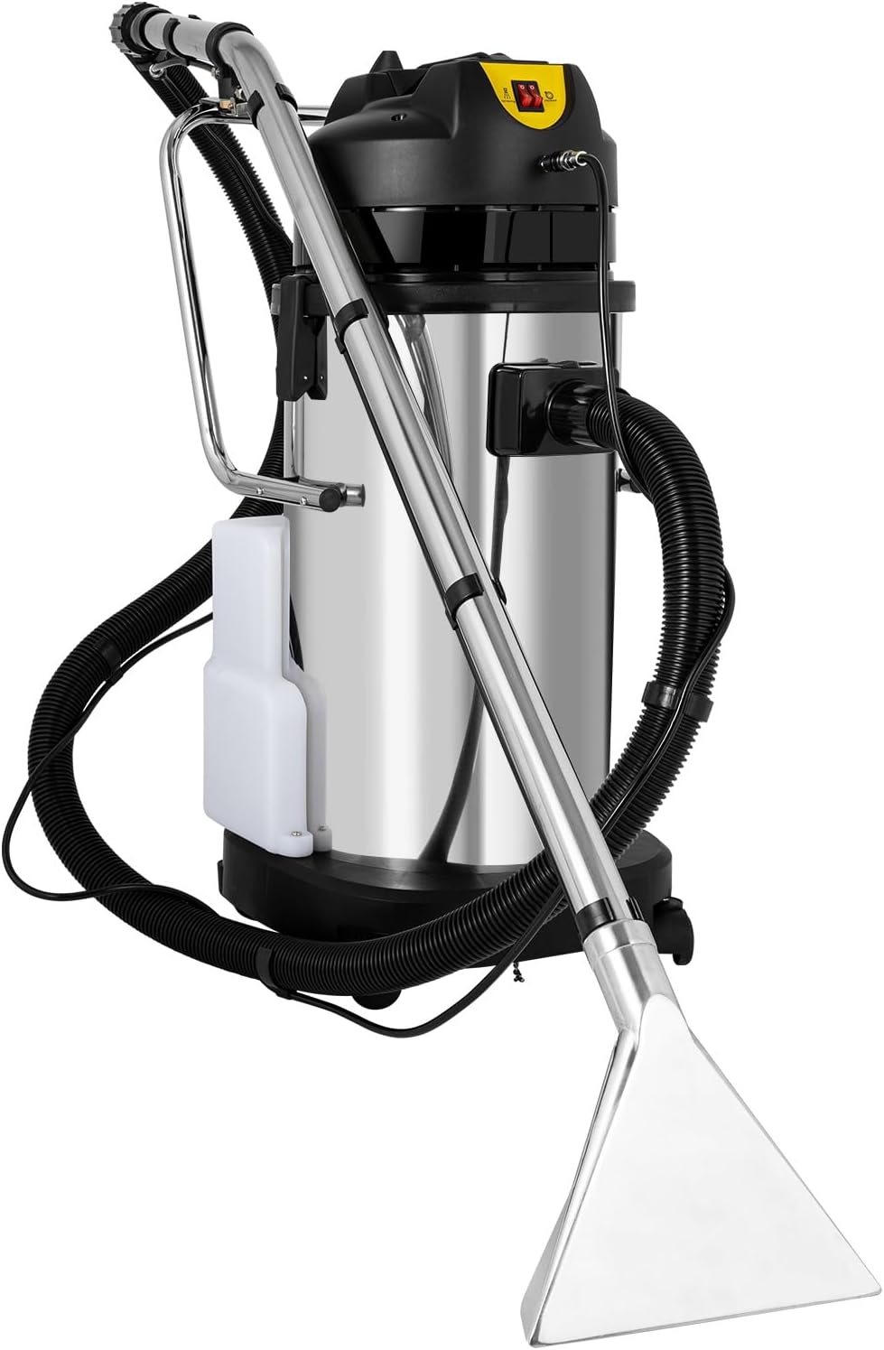 Commercial Carpet Cleaner Machine, 2 In 1 Heavy Duty Extractor Vacuum Washing Machine, 11Gal Wet Dry Vacuum Floor Cleaner for Vacuuming & Absorbing Water on Carpets Sofas IPX4(Sent in 2 packages)