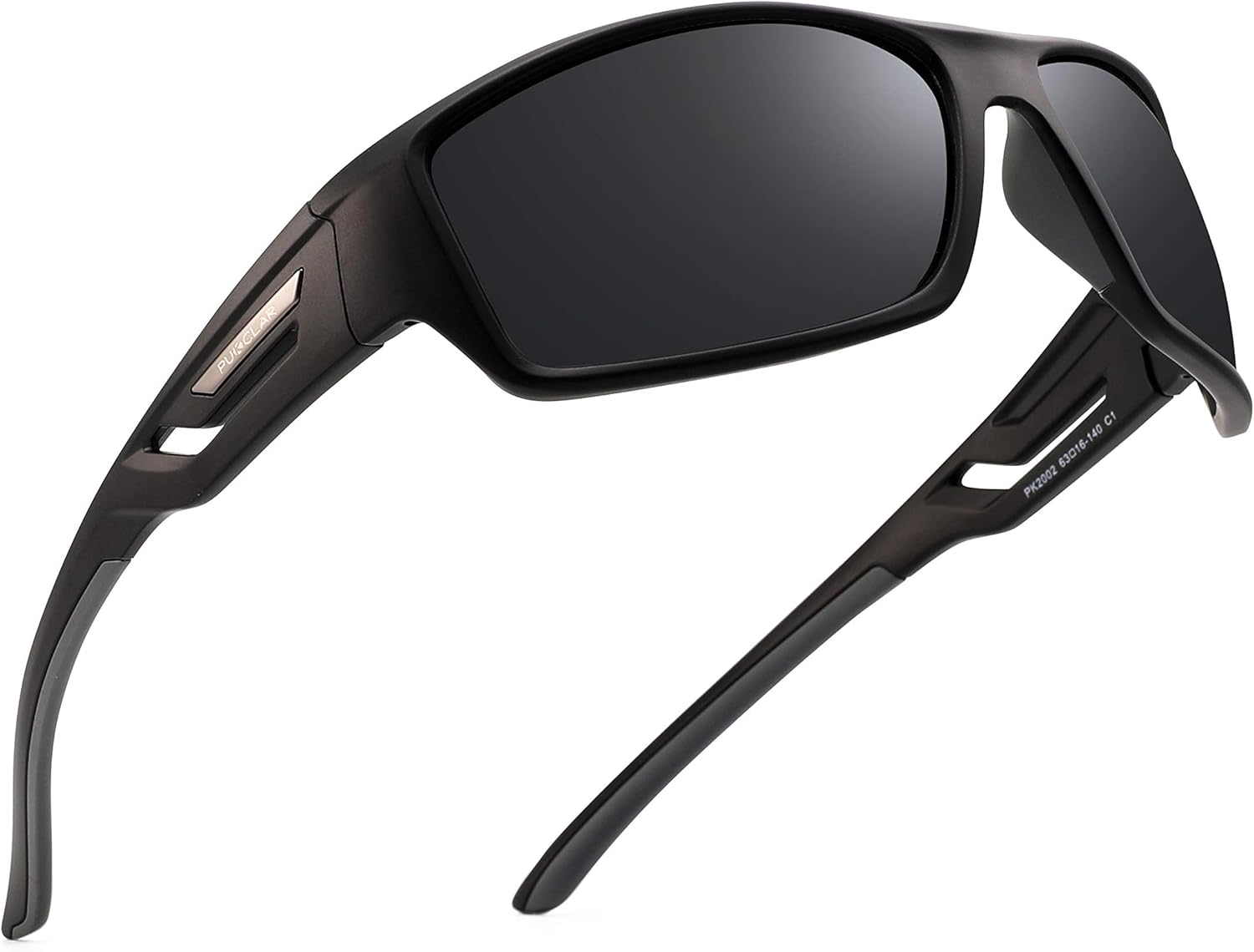 PUKCLAR Polarised Sports Sunglasses for Men Women Driving Sunglasses Cycling Running Fishing Goggles TR90 Frame