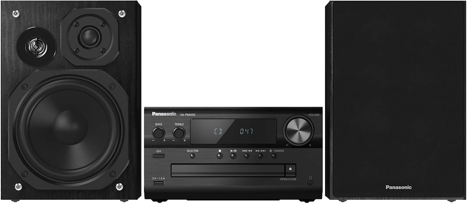 Panasonic SC-PMX92EB-K Micro Hi-Fi System with Bluetooth and DAB+