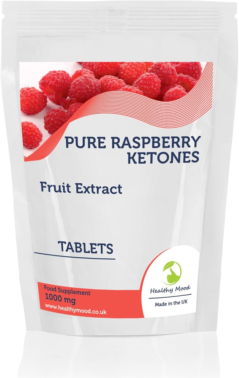 Raspberry Ketones 1000mg 90 Tablets - Natural Fat Burner & Weight Loss Support Supplement