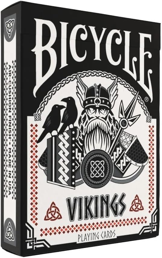 Bicycle Vikings Playing Cards Deck – Norse Mythology Inspired, Premium Collectible Cards with Odin, Thor, and Loki Art