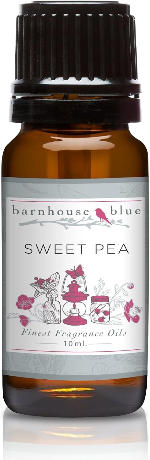 Barnhouse Blue Sweet Pea Premium Grade Fragrance Oils - for Candle, Soap Making, & More - 10ML