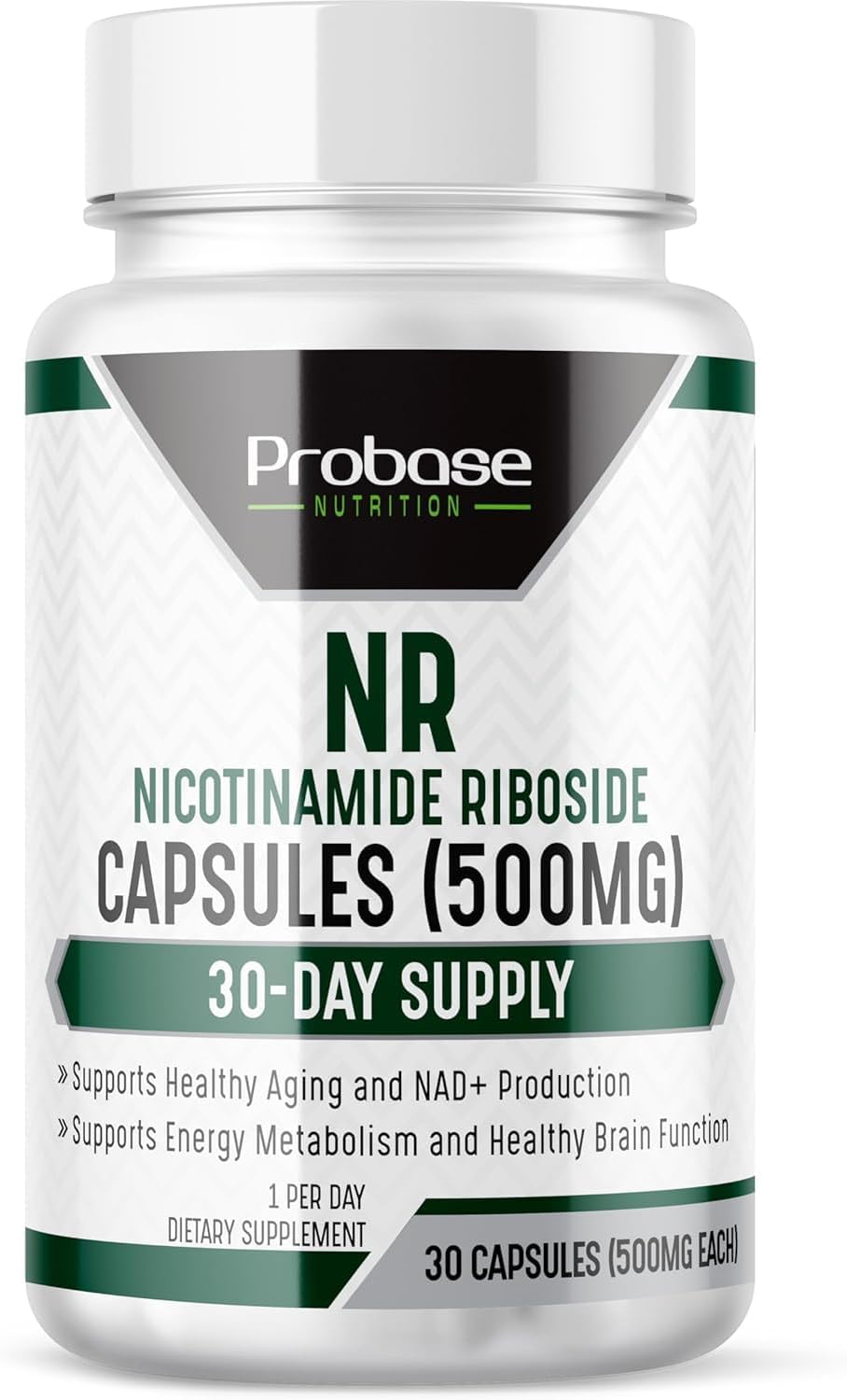 Probase Nutrition NMN Alternative, NR, 30ct/500mg NAD+ Boosting Supplement - Alternative to NMN, CoQ10, Resveratrol, PQQ - Nicotinamide Riboside for Healthy Aging
