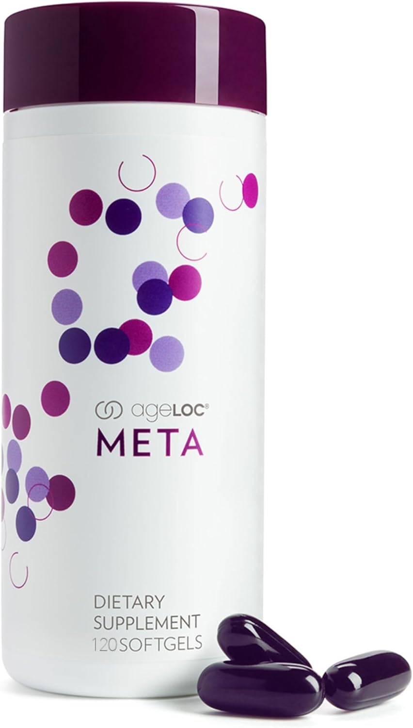 Nu Skin ageLOC Meta | Premium Dietary Supplement | Advanced Soft Gel Capsules Promoting Metabolic Health, Immune Support, Antioxidant Defense, and Improved Gut Health