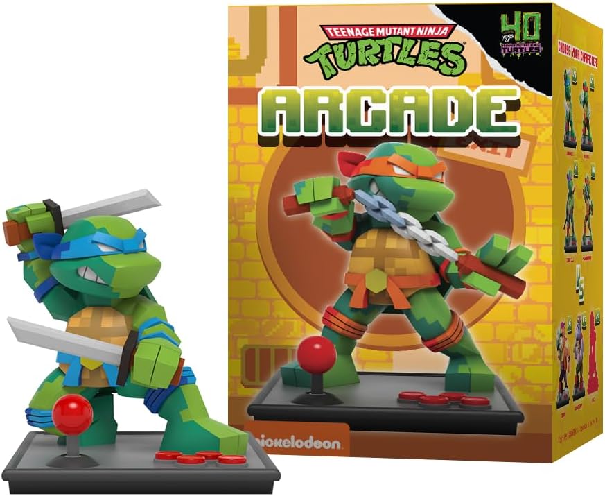 Mighty Jaxx Arcade: Teenage Mutant Ninja Turtles | Blind Box Toy Collectible Figurines | One Pack - Contains One Random Figure